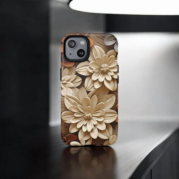 Bohemian Magnetic Flowers Phone Case for iPhone 11 12 13 14 15 16 Pro Max