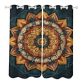 thumbnail image 1 of Bohemian Mandala (16) 2 Panels 3D Printing Pattern Curtain for Bedroom Living Room Kitchen Window Decoration Home, 1 of 6