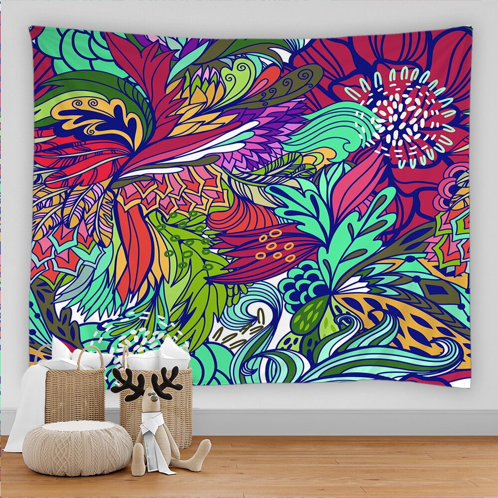 Bohemian Mandala 3D Print Big Tapestry Wall Hanging Hippie Psychedelic