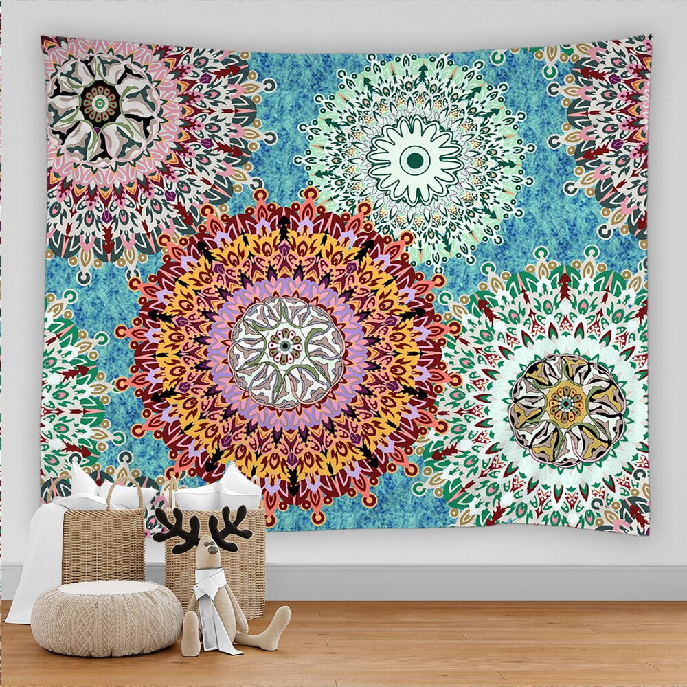Bohemian Mandala 3D Print Big Tapestry Wall Hanging Hippie Psychedelic