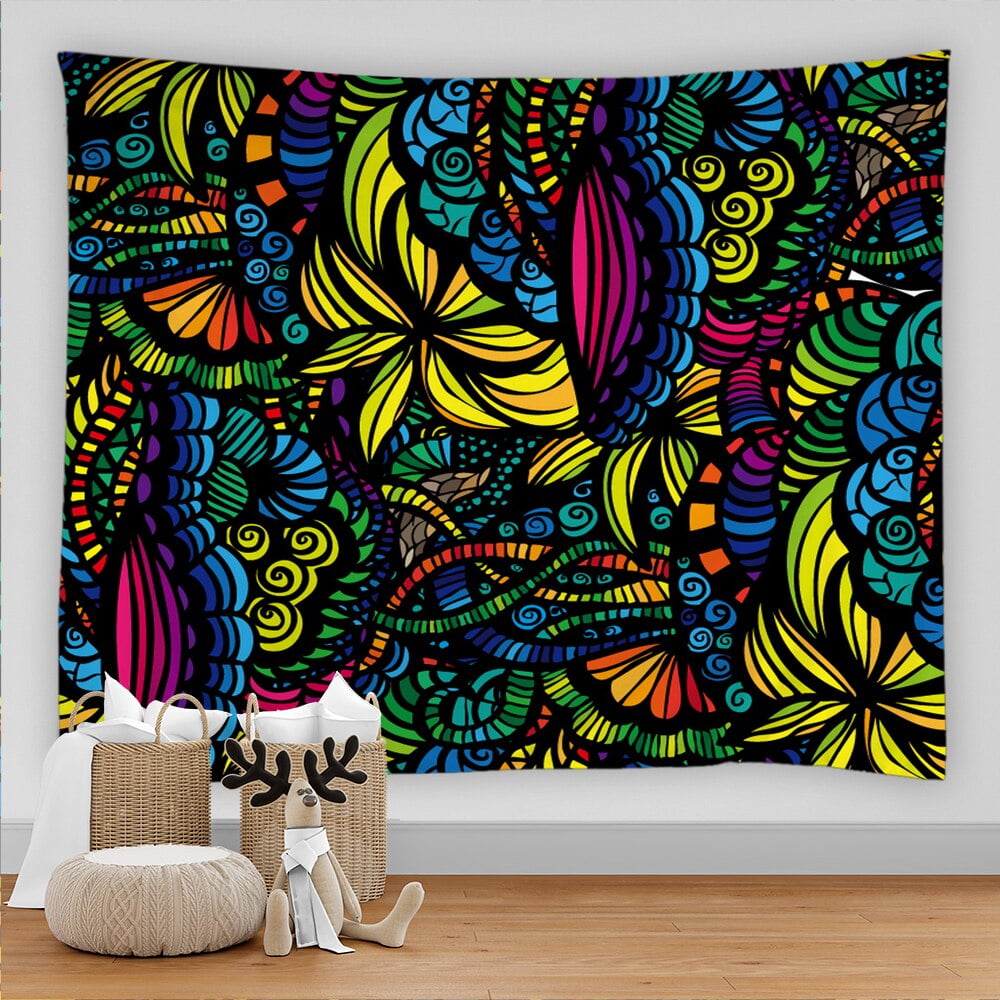 Bohemian Mandala 3D Print Big Tapestry Wall Hanging Hippie Psychedelic