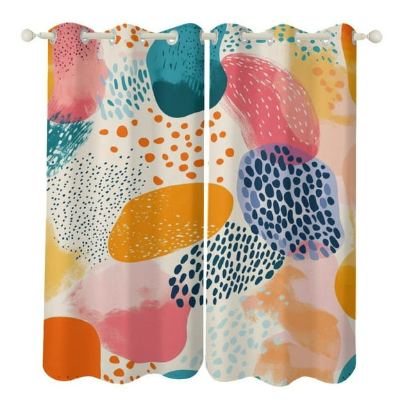 Bohemian Mandala (81) 2 Panels 3D Printing Pattern Curtain for Bedroom Living Room Kitchen Window Decoration Home