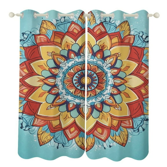 Bohemian Mandala (88) Luxury Window Curtains Blinds for Living Room Kids Bedroom Bathroom Kicthen Door Home Decor 2 Panels