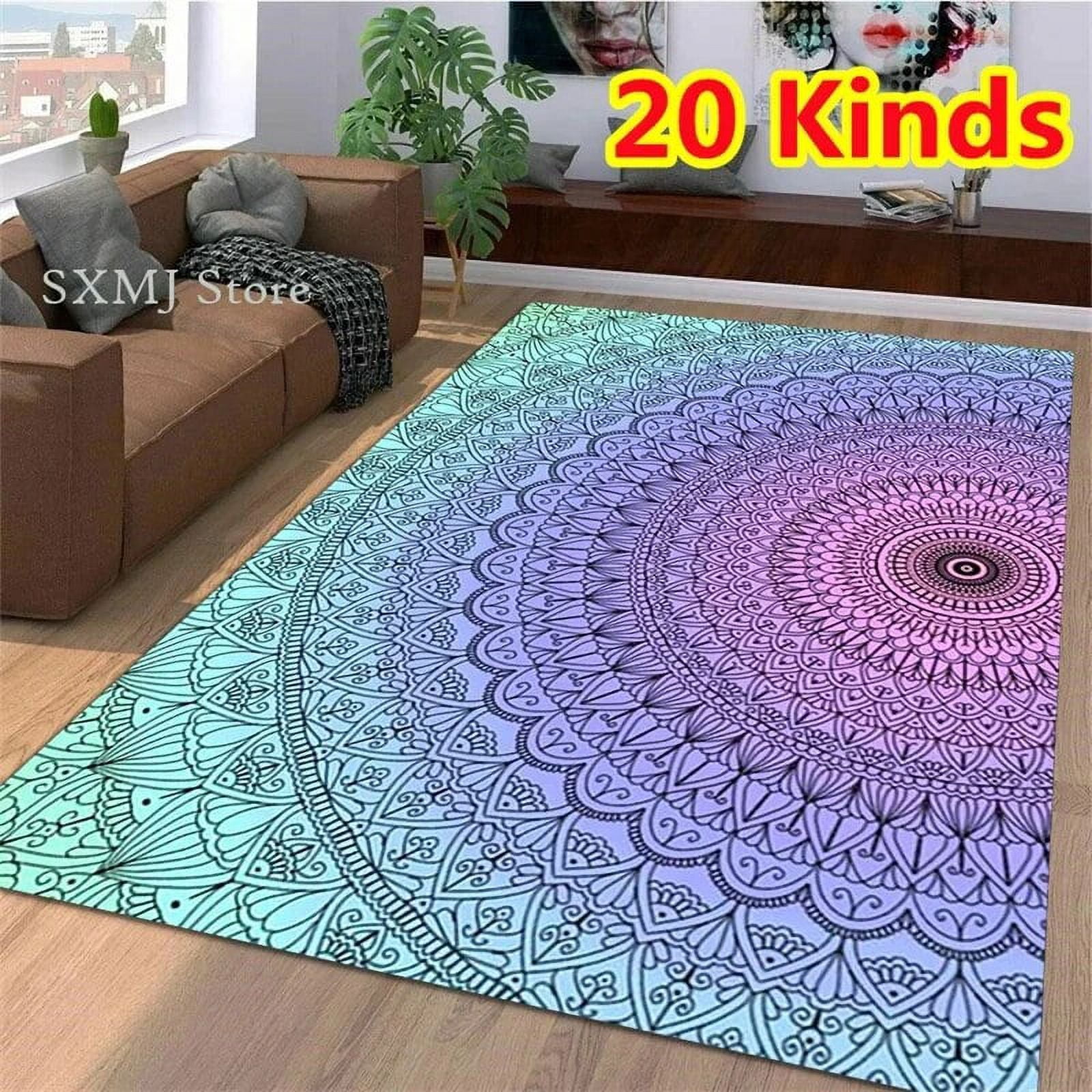 Bohemian Mandala Area Rug Carpet Floral Flower Floor Door Corridor ...