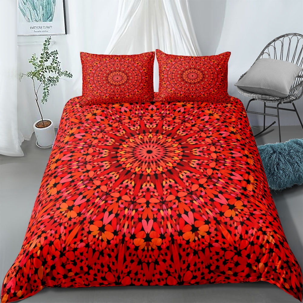 Bohemian Mandala Art Duvet Cover Set King Double Twin Single Bed Linen