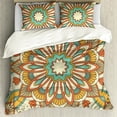 thumbnail image 1 of Bohemian Mandala Duvet Cover King/ Size Red Boho Exotic Pattern Luxury Soft Bedding Set Polyester Quilt Cover Pillowcases, 1 of 5