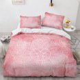 Bohemian Mandala King Duvet Cover Boho Style Flower Bedding Set Adults