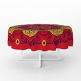 Bohemian Mandala Round Tablecloth Kitchen Decor Waterproof Table Cloth