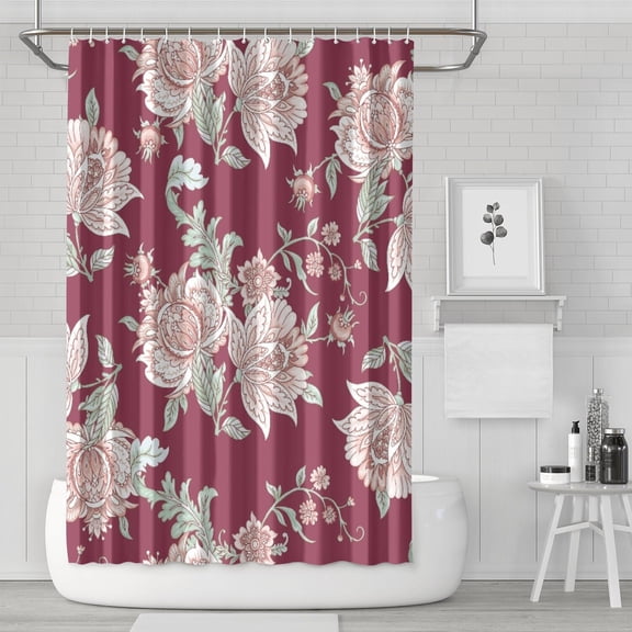 Bohemian Mandala Shower Curtain, Colorful Retro Geometric Art Bathroom Decor, 72x72 Inch Fade-Resistant Polyester, Waterproof Quick Dry with Metal Grommets