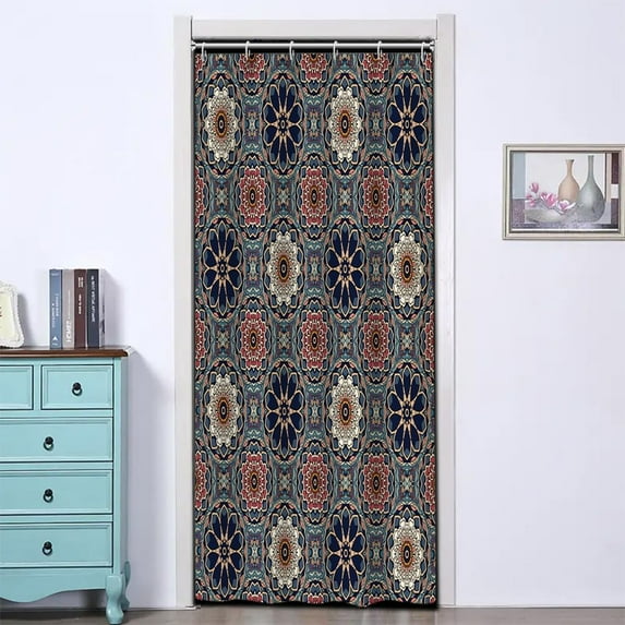 Bohemian Mandala Shower Curtains Vintage Chic Floral Boho Paisley Stall Bathroom Decor Shower Curtain Sets with Hooks Waterproof Polyester Fabric, 36 x 72 Inch