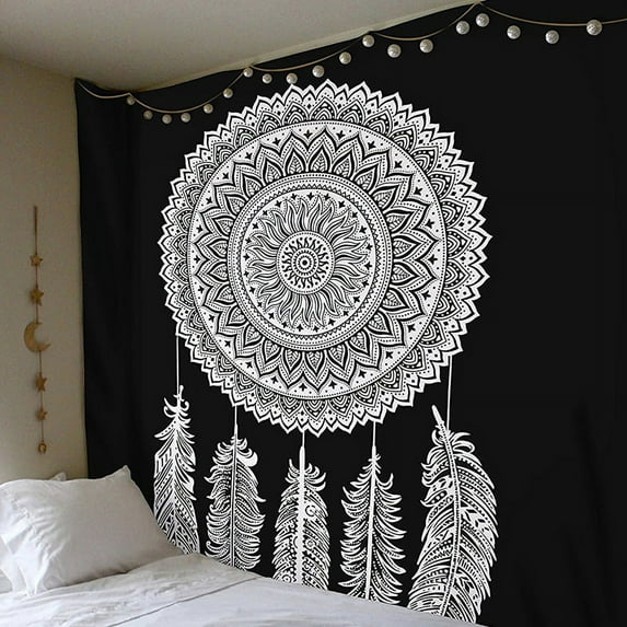Bohemian Mandala Tapestry Hippie Wall Hanging Tapestry Bedspread Dorm Decor