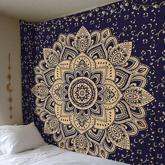 Bohemian Mandala Tapestry Hippie Wall Hanging Tapestry Bedspread Dorm Decor