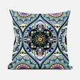 thumbnail image 1 of Amrita Sen Bohemian Mandala Vector Throw Pillow with Removable Cover in White Blue Yellow 16x16, 1 of 5