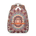 thumbnail image 1 of Bohemian Mantra Backpack - Stylish Waterproof Bookbag for Work & Campus, Spacious Laptop Bag with Organizer, Thoughtful Gift for Her & Him, 1 of 6