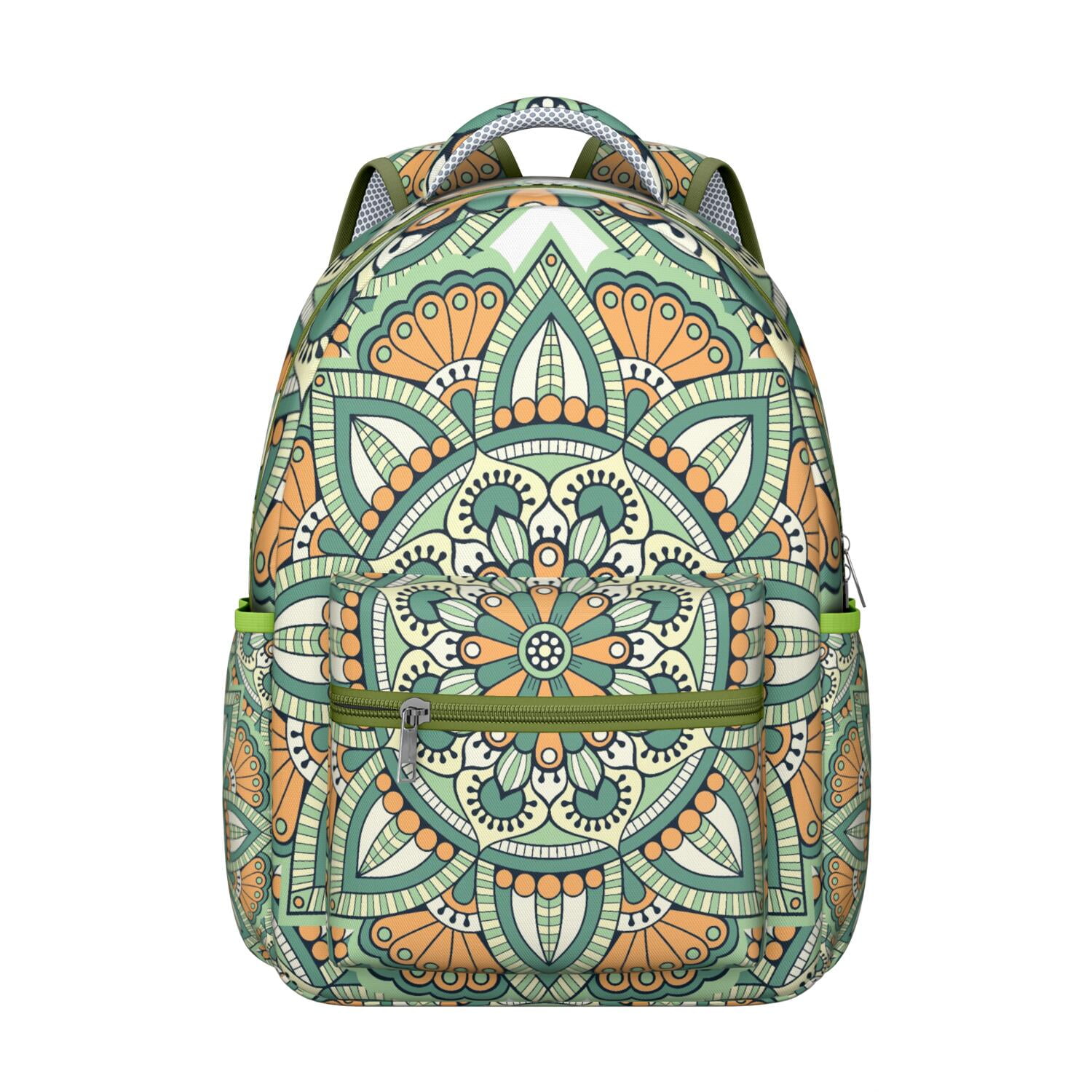 Bohemian Mantra Trendy Backpack&nbsp;- Fashionable & Functional Laptop Bag for School & Office, Durable Bookbag, Great Gift for Professionals