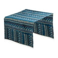 thumbnail image 1 of Bohemian Mediterranean Style Refrigerator Cover Cloth, Washing Machine Dust Cover, Breathable Linen Fabric, 3 Sizes for Microwave Oven, Dryer, Top Loader, Double Door Appliances, 1 of 7