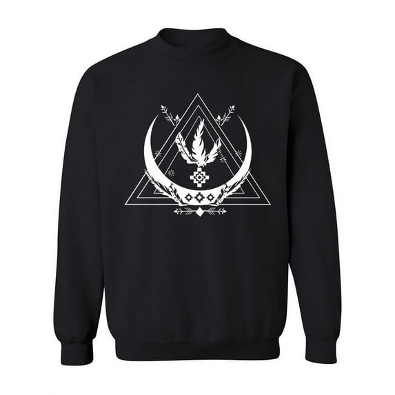 Bohemian Moon Design Sweatshirt Women -Image by Shutterstock, Female 5X-Large