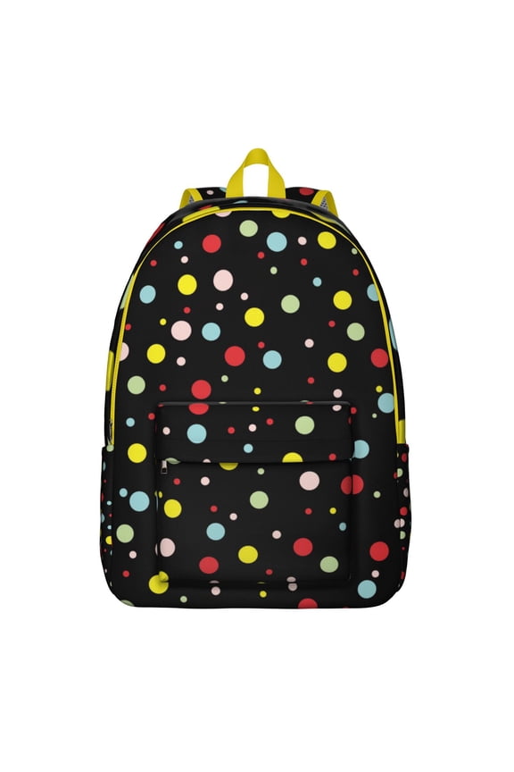 Bohemian Ocean Scene Backpack, Abstract Watercolor Coastal Design School Bag, Beach Horizon Artistic Style Daypack with Blue Sky Seaside Print