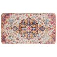 thumbnail image 1 of Bohemian Orange Ethnic Patterned Carpet Welcome Doormat for Indoor/Outdoor Entrance Bohemian Orange Ethnic Patterned Carpet Decoration Door Mat Kitchen Door Mat Bedroom Doormat 17x30 Inch, 1 of 6