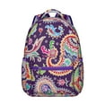 thumbnail image 1 of Bohemian Paisley Design Bookbag - Best Paisley Gift for Students, Waterproof College Backpack, Roomy Compartments for Essentials, 1 of 6