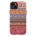 thumbnail image 1 of Bohemian Pattern Floral Phone Case, Boho Artistic Stripes iPhone Cover, Unique Protective Case for iPhone 17 16 15 14 13 12 11 Pro Max Plus Mini, 1 of 6