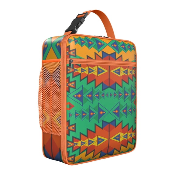 Bohemian Pattern Insulated Pack, Waterproof Lunch Tote with Eye-Catching Design, Perfect for Adults