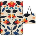 thumbnail image 1 of Bohemian Pattern Picnic Blanket Waterproof Outdoor Beach Blanket Hand-held Pad Suitable for Travel, Camping, Beach, Family Gatherings, 1 of 8