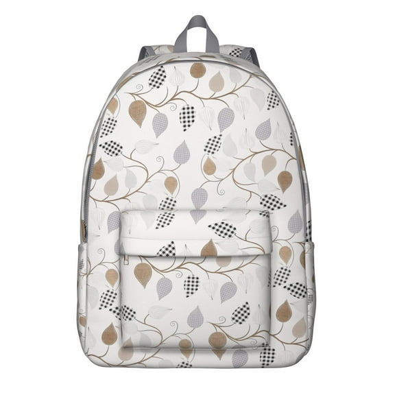 Bohemian Pattern School Backpack, Durable Waterproof Laptop Bag for Girls and Teens with Side Pockets and Retro Style