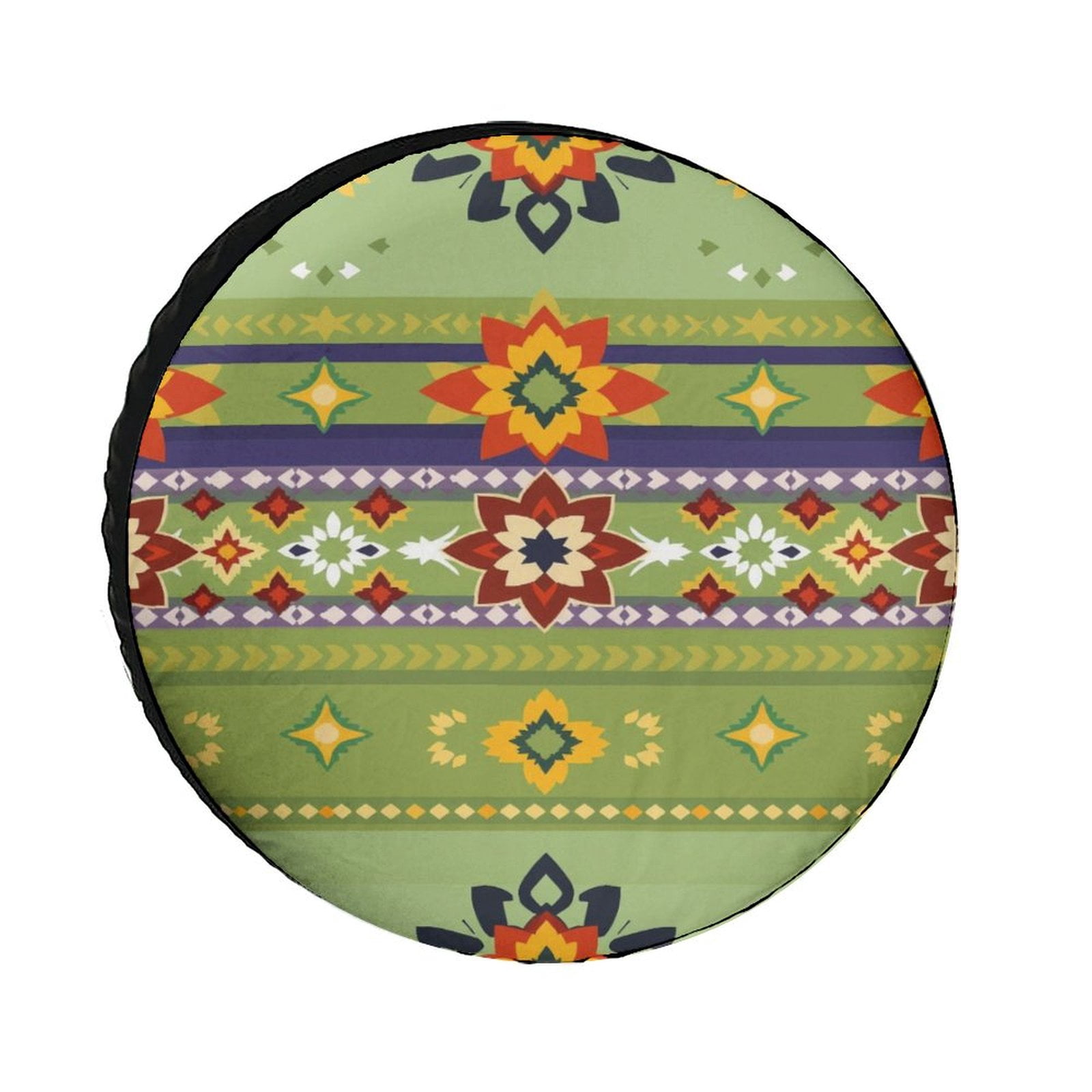LOJAOGON Hippie Flower Spare Tire Cover - 17 Inch Dust-Proof Wheel Protector For SUV, Trailer, RV, Truck 3 thumbnail image