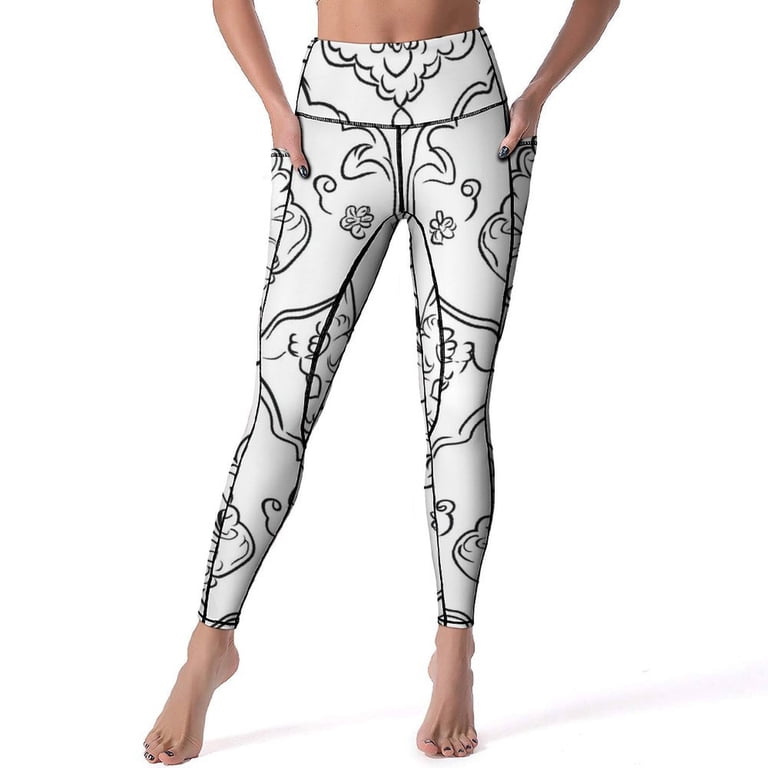 Michael Myers Movie Horror Women's Yoga Pants High Waisted Tummy Control Non See Through Running Workout Leggings Athletic Pant