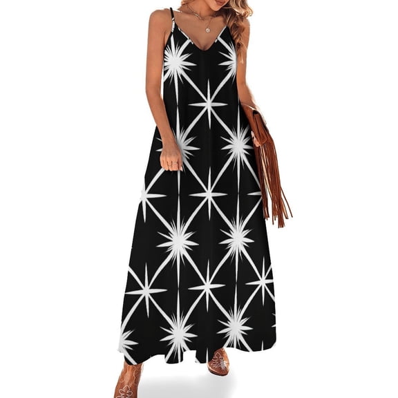 Bohemian Pattern Women's Summer Dresses 2025 Beach Casual Sleeveless Floral Print Tank Loose Sundress