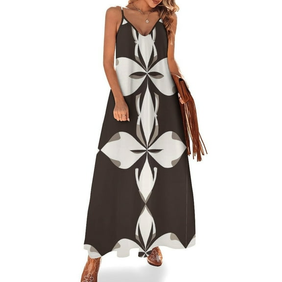 Bohemian Pattern Women's Summer Dresses 2025 Beach Casual Sleeveless Floral Print Tank Loose Sundress