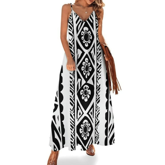Bohemian Pattern Womens Summer Dresses Casual Sleeveless Tshirt Sundresses Vacation Beach Cover Up Dress