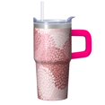 thumbnail image 1 of Bohemian Patterned Tumbler 20oz with Lid & Straw - Stainless Steel Insulated Travel Coffee Cup, Double Wall Vacuum Thermal Mug, Leakproof, 1 of 5