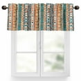 thumbnail image 1 of Bohemian Patterns Valances for Windows, 42 x 12in, Coloed Seamless Stitching Rod Pocket Kitchen Valance Curtain Light Filtering Window Treatments for Living Room Bedroom, 1 Panel, 1 of 7