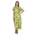 thumbnail image 1 of Bohemian Phagun Dress Paisley Printed Cotton Caftan Maxi Nightwear Kaftan, 1 of 1