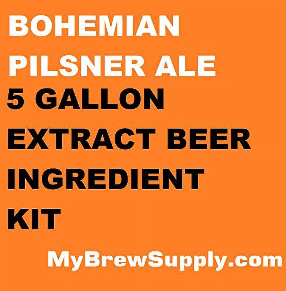 Bohemian Pilsner Ale Homebrew 5 Gallon Beer Extract Ingredient Kit By