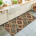 thumbnail image 1 of Bohemian Plaid Washable Runner Rugs 2'x6', Boho Southwestern Vintage Geometric Diamond Motifs Washable Runner Rug Non-Slip Sturdy Edge Binding Carpet for Bedside Hallway Runner Kitchen Galley, 1 of 9