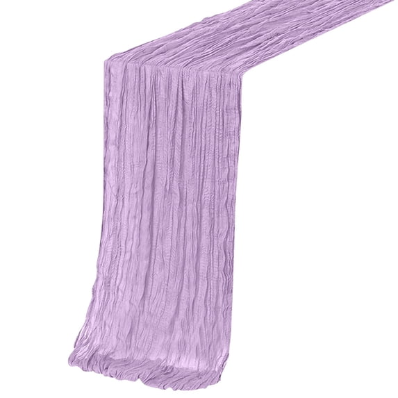 Bohemian Pleated Table Runner Wedding Tablecloth for Banquet Party Home Decor 118.11x35.43, Purple