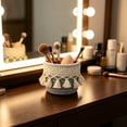 Bohemian Polyester Woven Storage Basket, Small Macrame Organizer with ...
