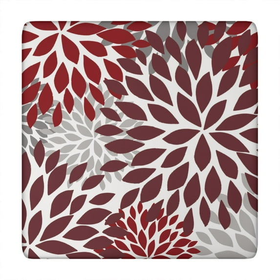 Bohemian Print Elastic Edge Square Table Cover for Outdoor Patio and Kitchen Table Decor