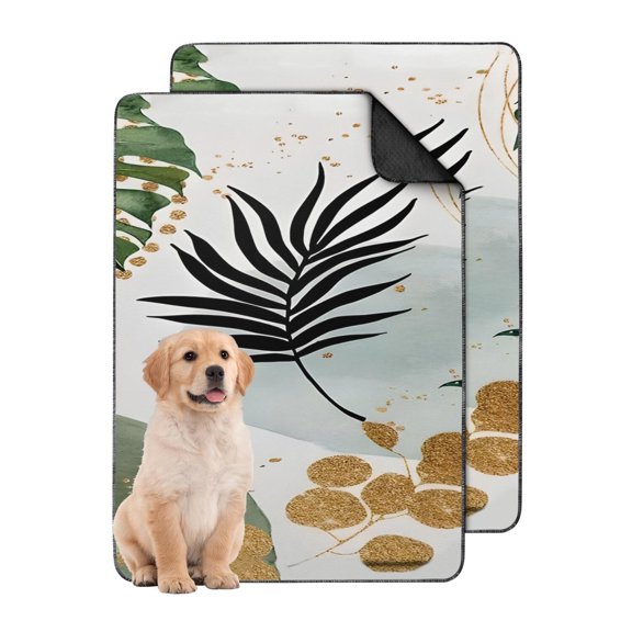 Bohemian Print Pet Crate Mat Washable, Large 24x36 Inch Reusable Training Pad with Stay-Put Backing, Highly Absorbent Puppy Pad for Kennel Interiors