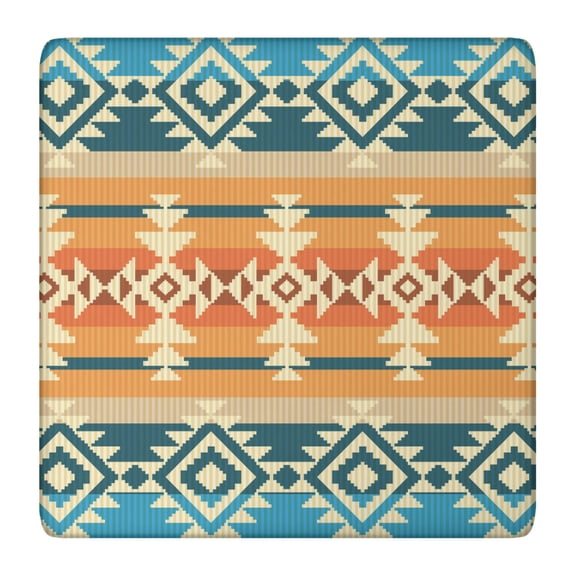 Bohemian Print Stretch Table Cover with Decorative Motifs for Kitchen and Dining Use