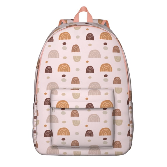 Bohemian Print Unisex Daypack: Versatile Boho Backpack with Front Pocket for School, College, Work Commute, Travel, Vacation, Lightweight and Stylish, Wonderful Gift