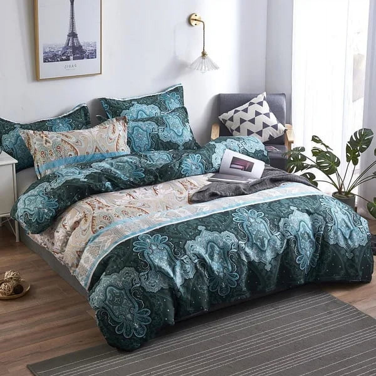 Bohemian Quilt Cover Bed Cover Flower Coverlet Cover Mandala Bedding ...