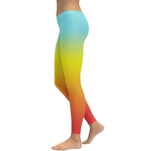 Bohemian Rainbow Leggings Size: L for Women | FIERCEPULSE