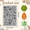 thumbnail image 1 of Bohemian Rainbow Polymer Clay TextureSheets Clay Texture Leaves Rubber Clay Texture Mat Modeling Pad TextureSheets for Polymer Clay Making Earrings Jewelry, 1 of 9