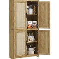 thumbnail image 1 of Bohemian Rattan Kitchen Storage with 6-level Shelf Adjustment - Adapt Storage to Different Items, 1 of 4