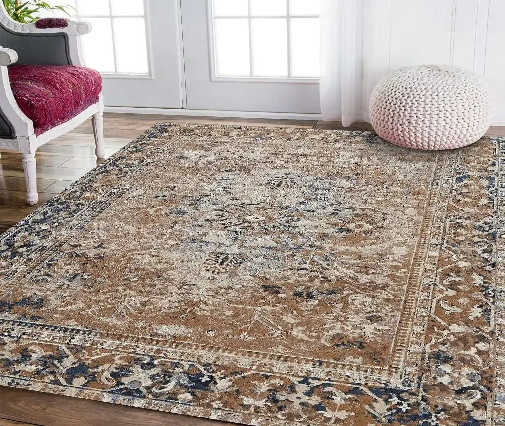 Bohemian Retro Carpet for Living Room Anti Slip Bedroom Decoration ...