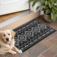 thumbnail image 1 of Bohemian Retro Floral Non-Slip Entryway Door Mat,Boho Indoor Decor Durable Low Plush Door Mat,Washable Welcome Rug for Patio Hallway Home Decor 16x24 Inches, 1 of 7